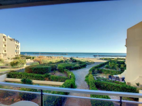 Studio cabine vue mer, accès direct plage, parking, terrasse, 4 pers, animaux admis - Palavas-les-Flots - FR-1-715-63